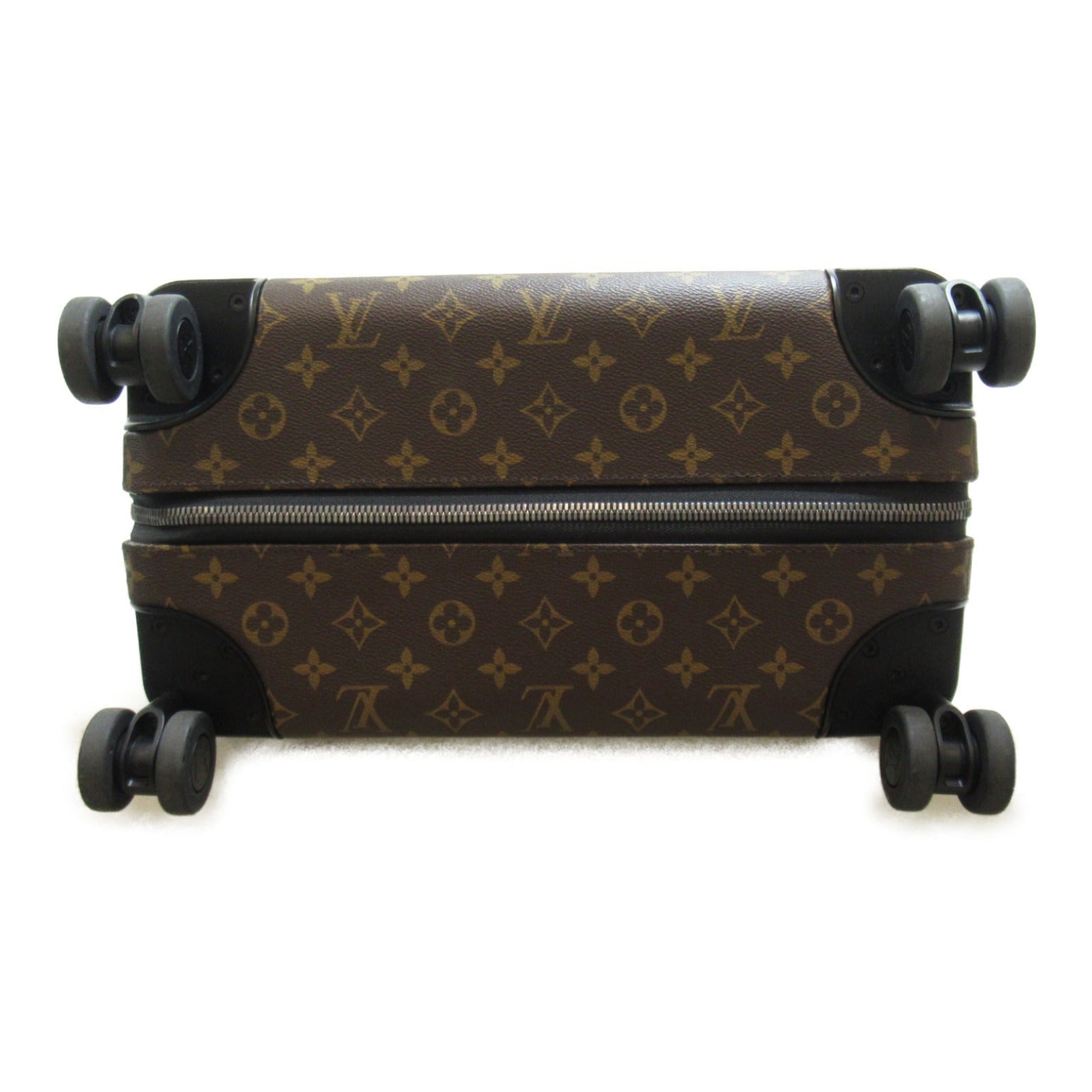 ルイ・ヴィトン LOUIS VUITTON ホライゾン LVカラーマニア キャリーバッグ バッグ PVCコーティングキャンバス モノグラム・マカサー メンズ レディース ブラウン系 マロン/ヴィオレフォンセ M46782 【中古】｜