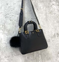FI Small FF Tote Shoulder Black Bag For Woman 30cm/12in