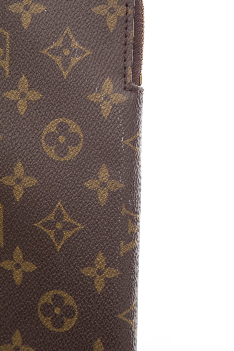 Louis Vintage Vuitton Brown Monogram Canvas Laptop Case