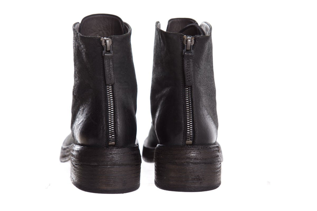 Marsell Black Leather Lace-Up Ankle Boot SZ 36 NWT
