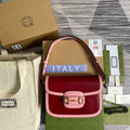 gg Horsebit 1955 Shoulder Bag Red For Women, Women’s Bags 9.8in/25cm gg 