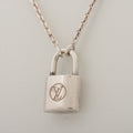 Louis Vuitton Q93559 Pandantiflocked necklace 925 8.1g Silver