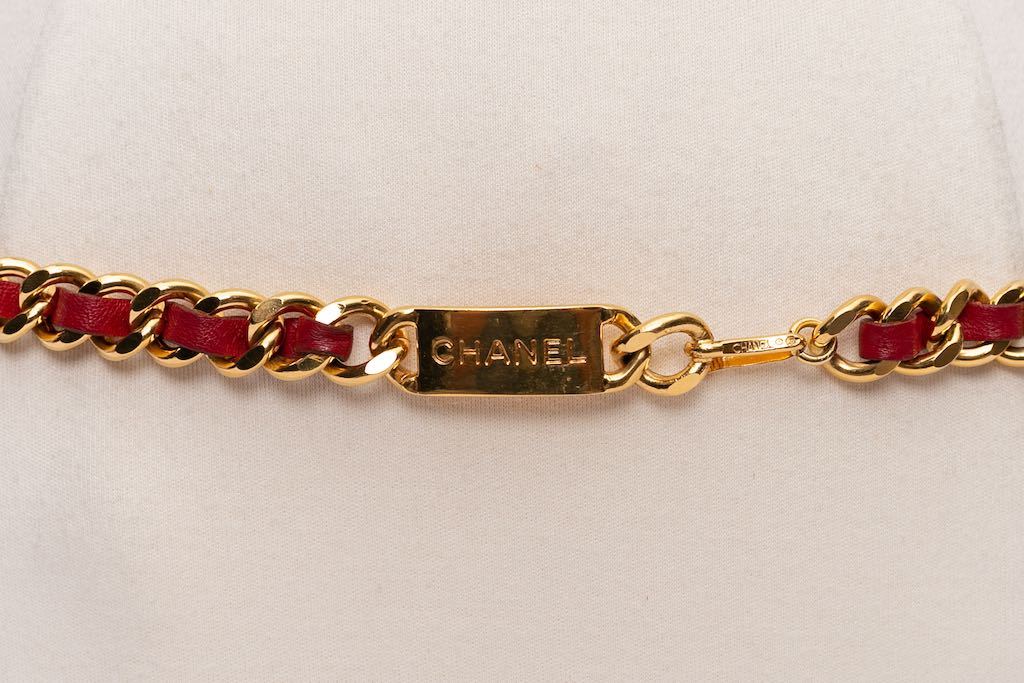 Ceinture en cuir Chanel