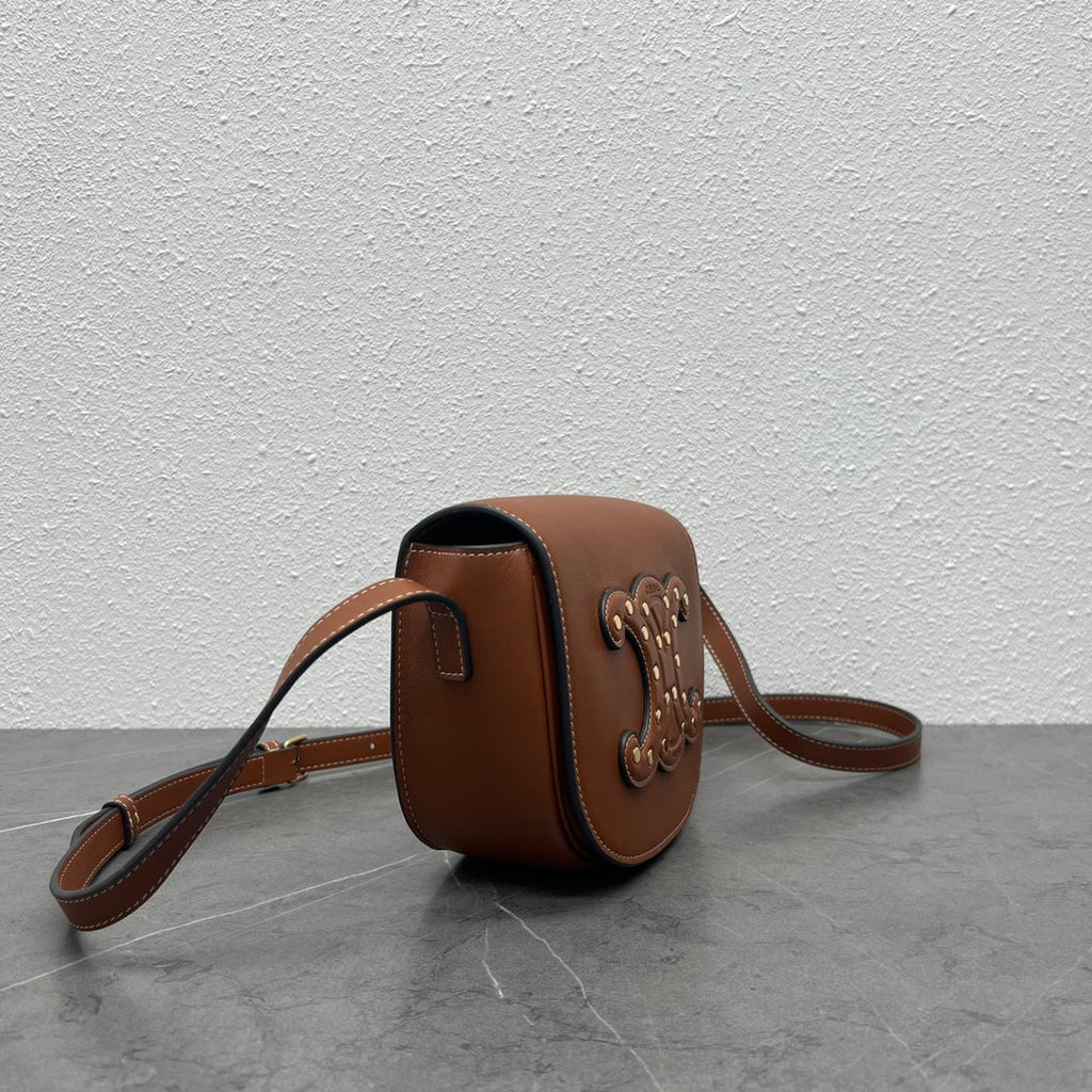 GLAMI Folco Cuir Triomphe With Studs Brown For Women 7in/19cm 198263DU9.04LU