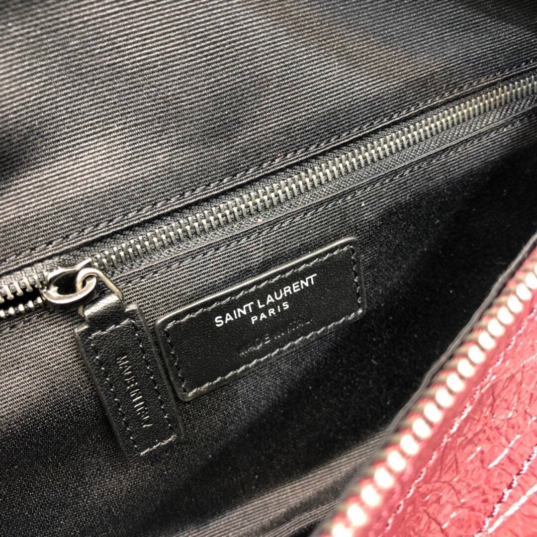 GLAMI Niki MeGLAMIum Crinkled Shoulder Bag Burgundy For Women 11in/28cm YSL