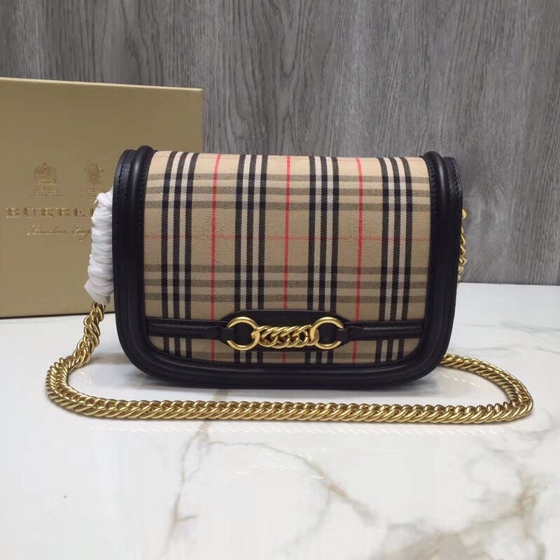 GLAMI 1983 Check LiNike Bag Black For Women, Bags 9in/23cm
