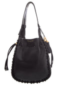 Dior 2023  Black Hobo Bucket Handbag in Lambskin