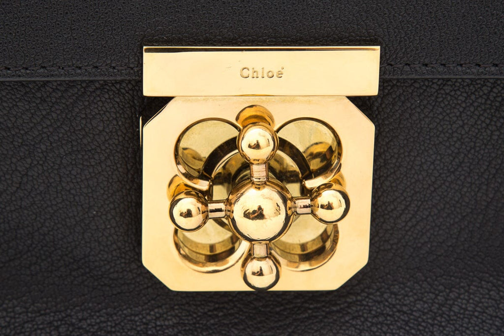 Chloe Black Goatskin  "Elise" Small Handbag