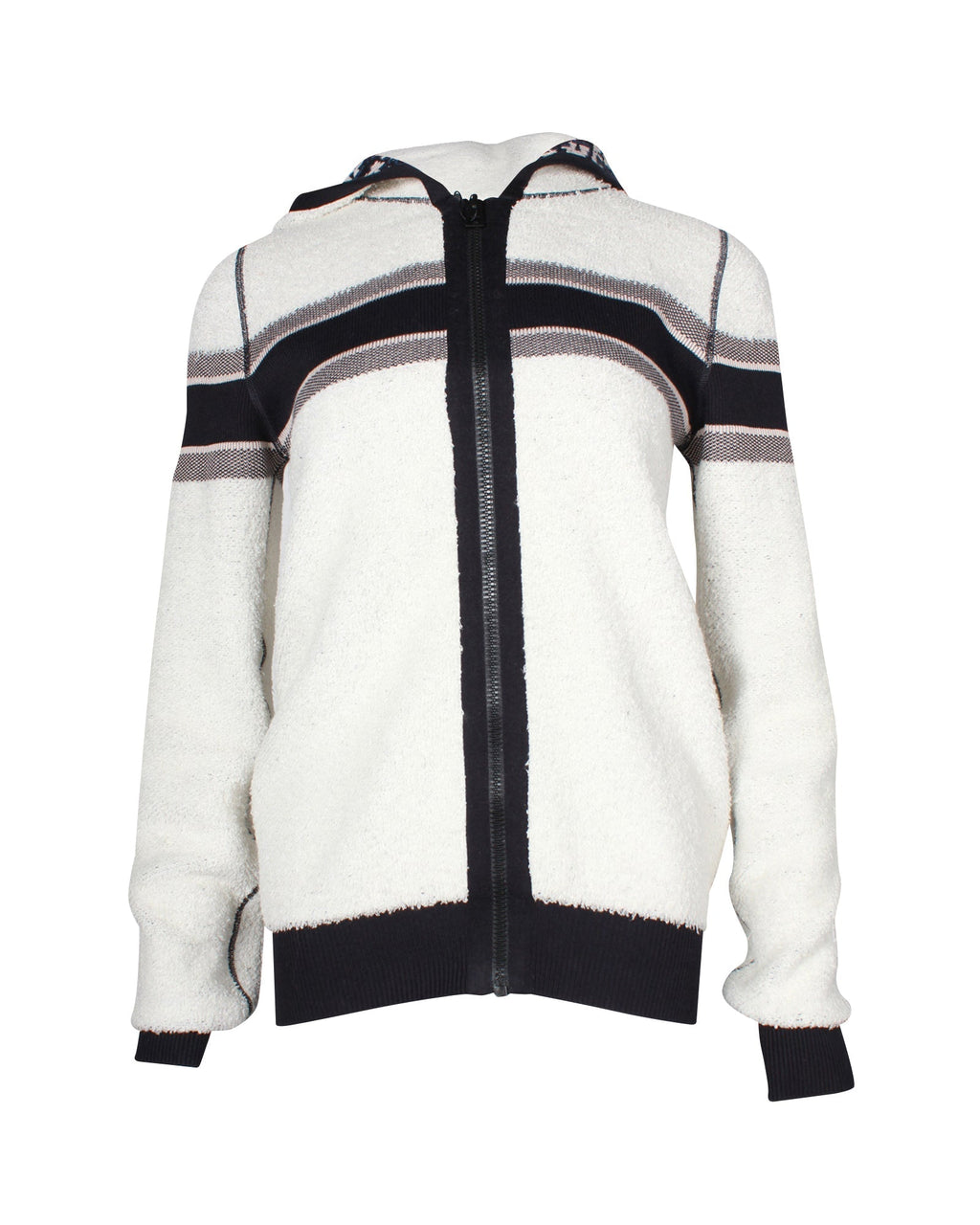 Dior Reversible Zipped Cardigan with Hood in Multicolor Cashmere