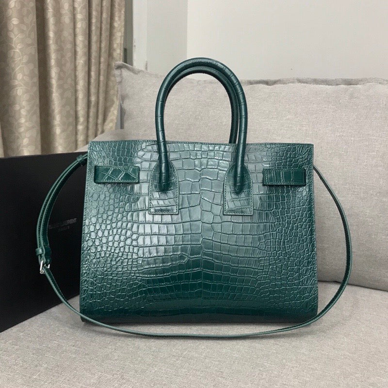 GLAMI Sac De Jour Small In Embossed CrocoGLAMIle Green For Women 12.5in/32cm YSLÃ‚Â 