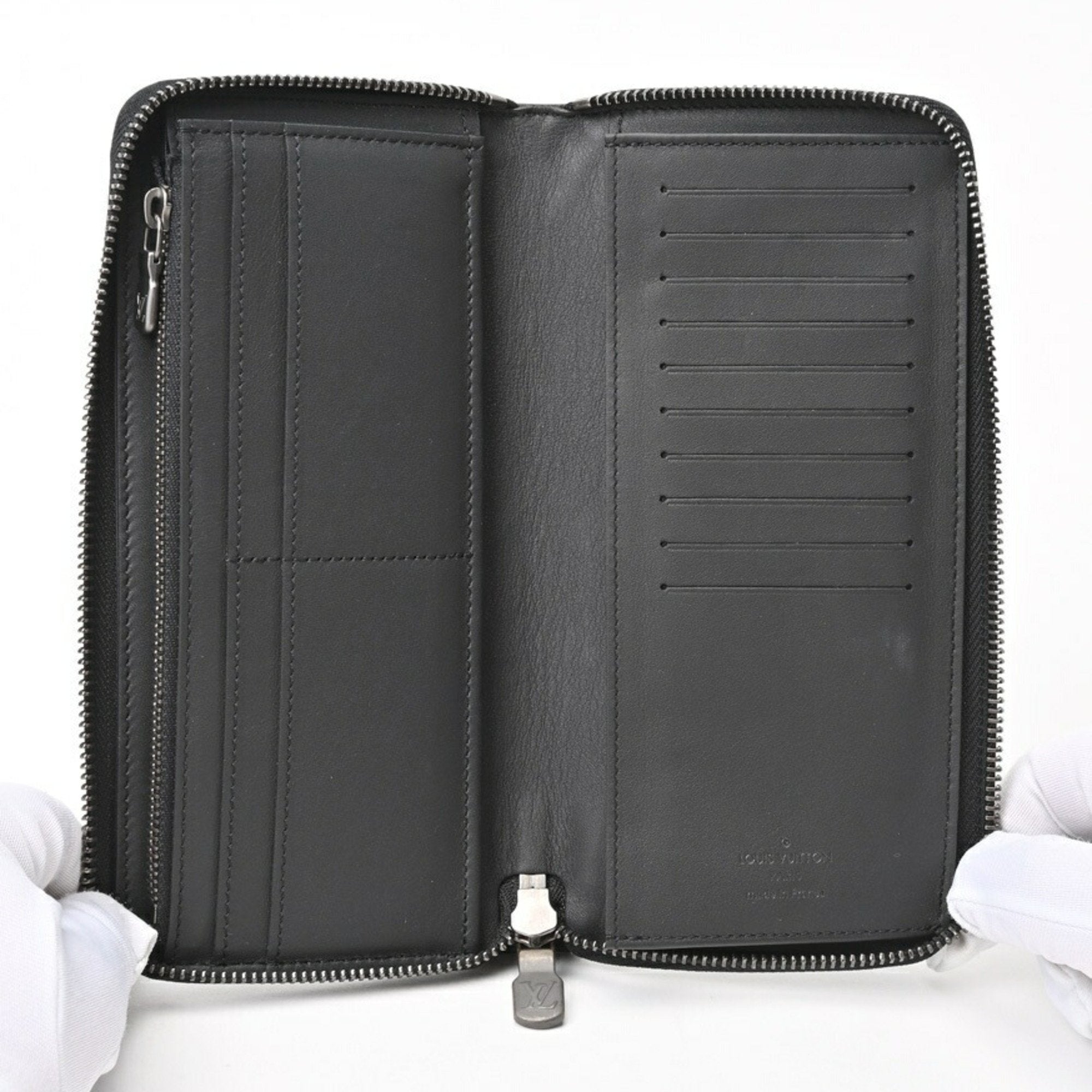 Louis Vuitton Zippy Wallet Vertical  Leather Wallet