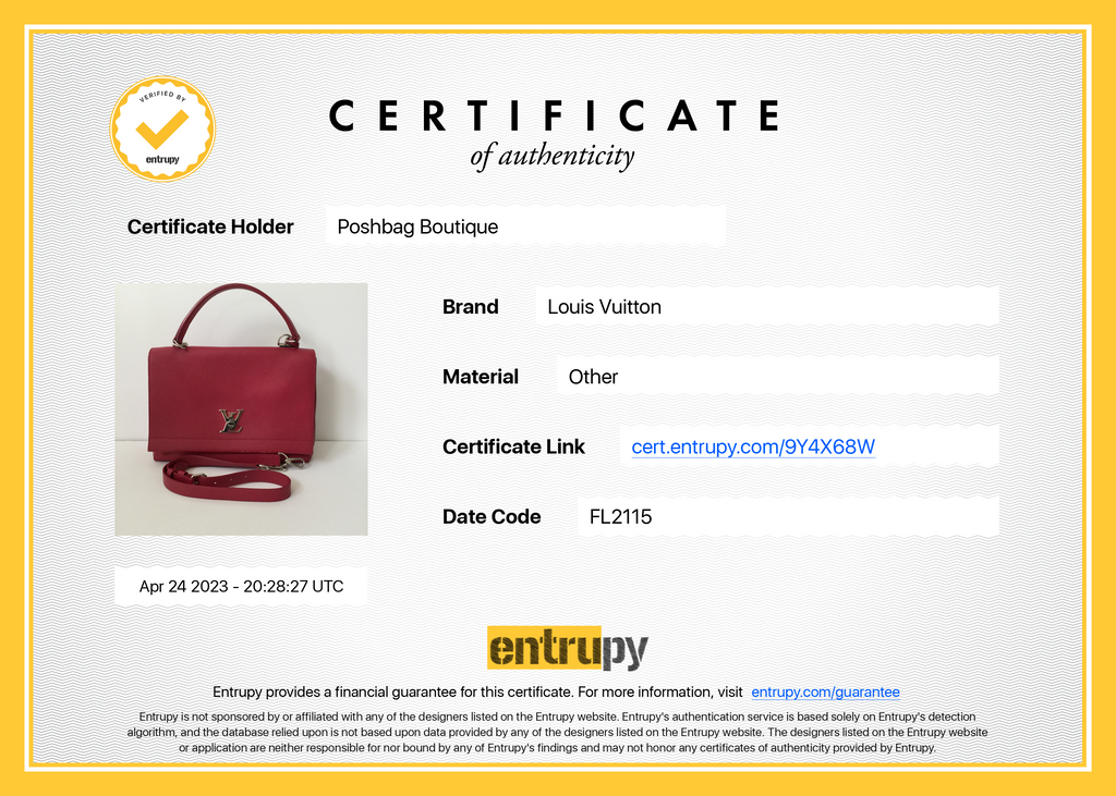 Louis Vuitto LockMe II Calfskin Leather Bag