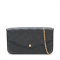 Louis Vuitton Noir Monogram Empreinte Leather Felicie Pochette [Clearance Sale]