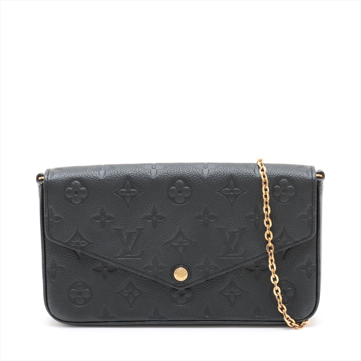 Louis Vuitton Noir Monogram Empreinte Leather Felicie Pochette [Clearance Sale]