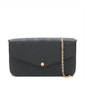 Louis Vuitton Noir Monogram Empreinte Leather Felicie Pochette [Clearance Sale]