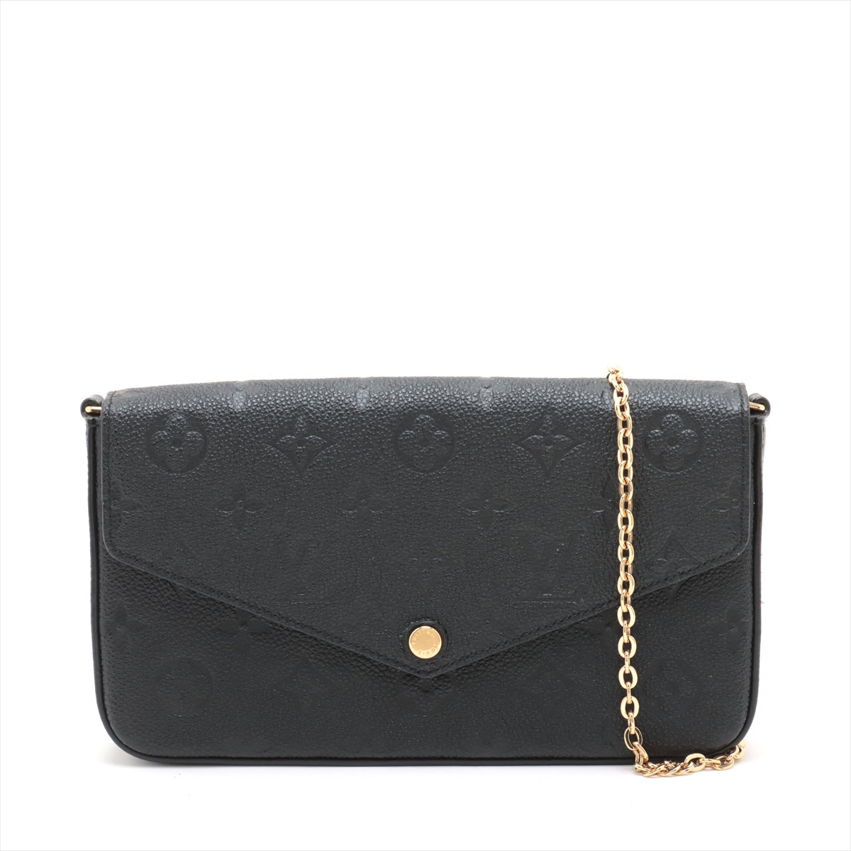 Louis Vuitton Noir Monogram Empreinte Leather Felicie Pochette [Clearance Sale]