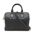 Louis Vuitton Noir Monogram Empreinte Leather Speedy Bandouliere 25 [Clearance Sale]