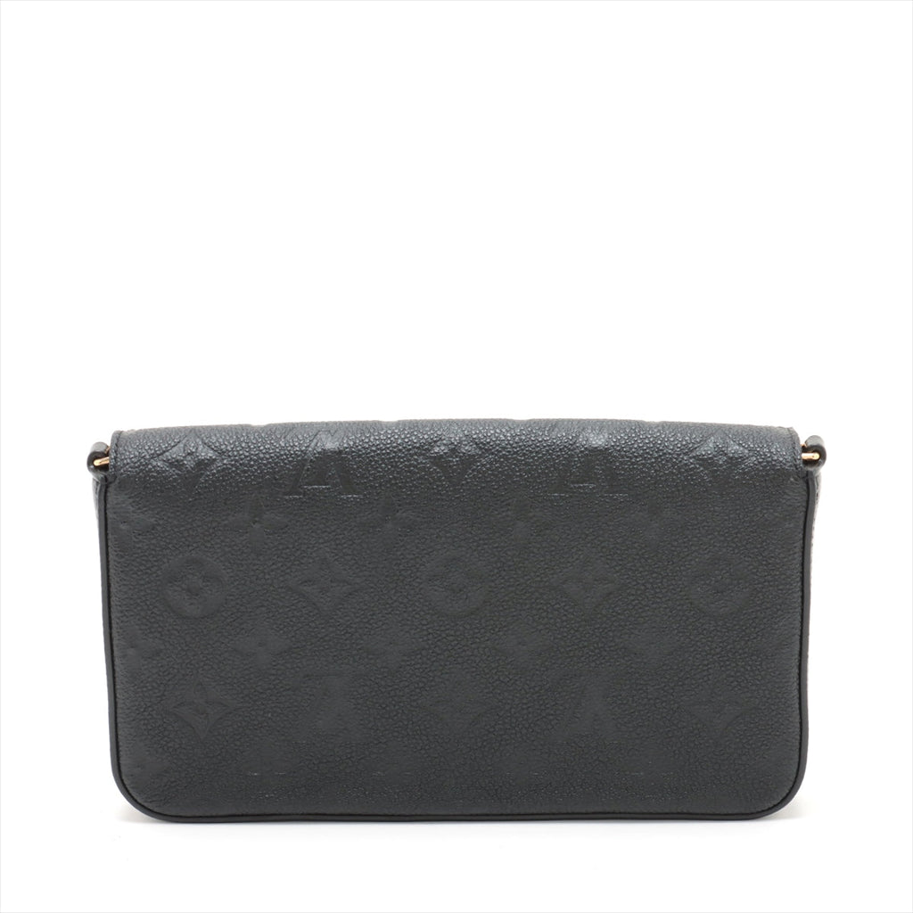Louis Vuitton Noir Monogram Empreinte Leather Felicie Pochette [Clearance Sale]