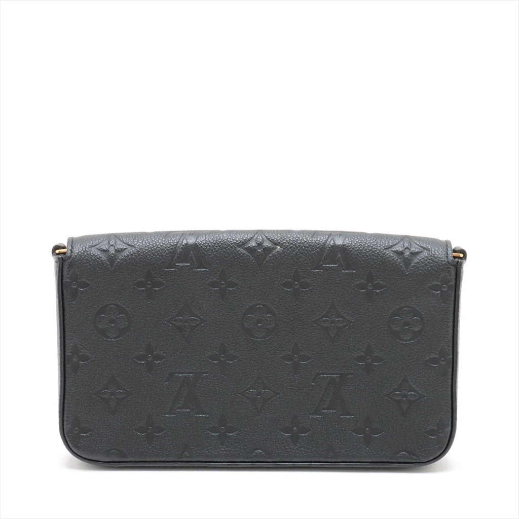 Louis Vuitton Noir Monogram Empreinte Leather Felicie Pochette [Clearance Sale]