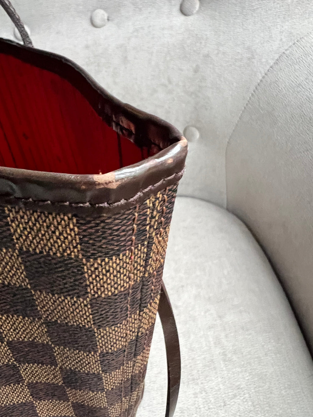 Louis Vuitton Neverfull MM Damier Ebene Cherry Interior (RRP £1410)