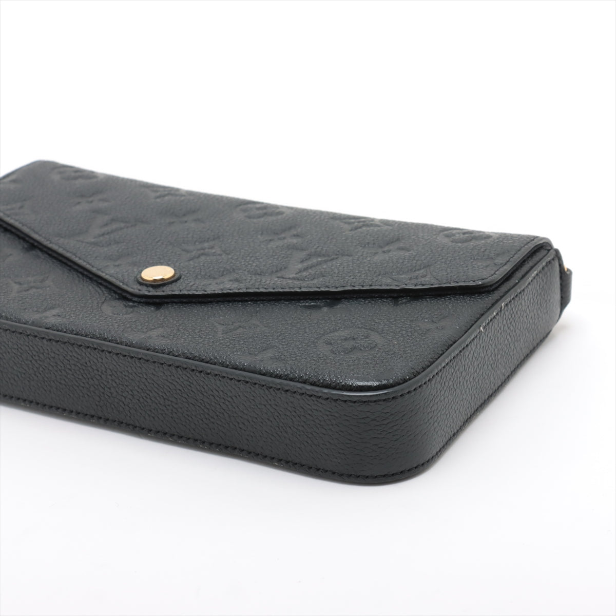 Louis Vuitton Noir Monogram Empreinte Leather Felicie Pochette [Clearance Sale]