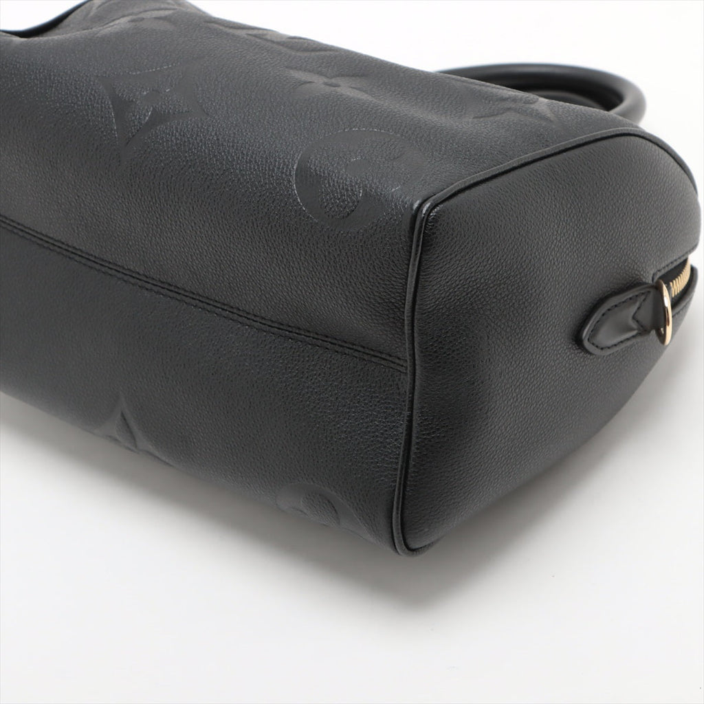 Louis Vuitton Noir Monogram Empreinte Leather Speedy Bandouliere 25 [Clearance Sale]