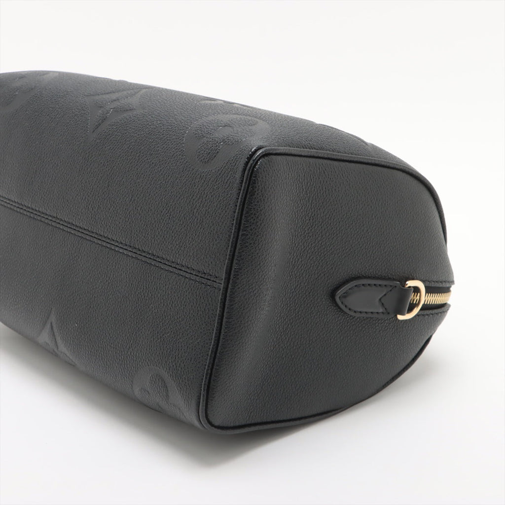Louis Vuitton Noir Monogram Empreinte Leather Speedy Bandouliere 25 [Clearance Sale]