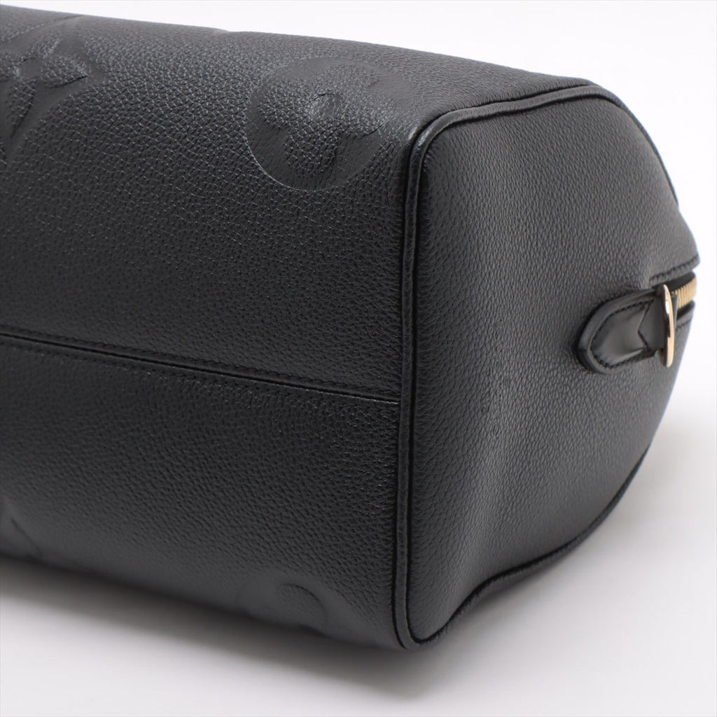 Louis Vuitton Noir Monogram Empreinte Leather Speedy Bandouliere 25 [Clearance Sale]