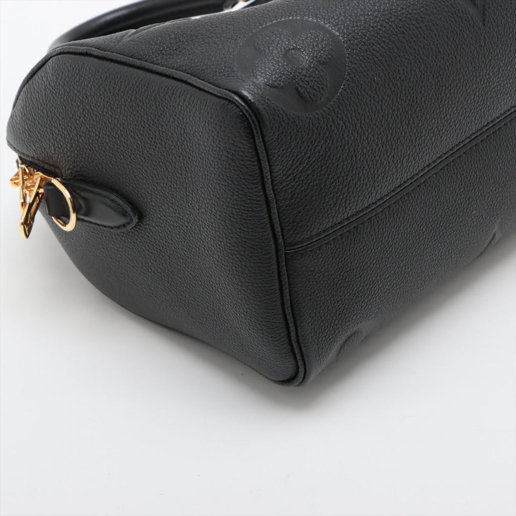 Louis Vuitton Noir Monogram Empreinte Leather Speedy Bandouliere 25 [Clearance Sale]