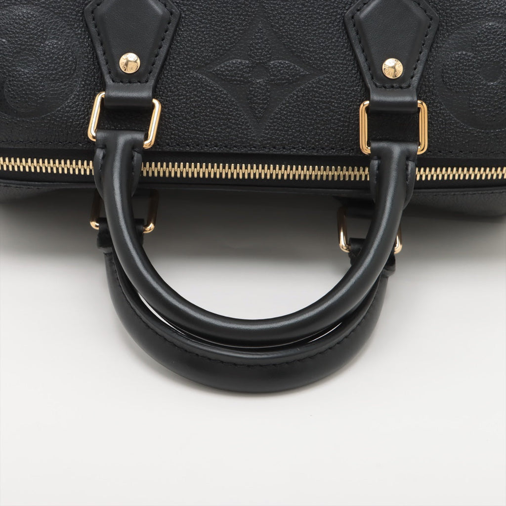 Louis Vuitton Noir Monogram Empreinte Leather Speedy Bandouliere 25 [Clearance Sale]