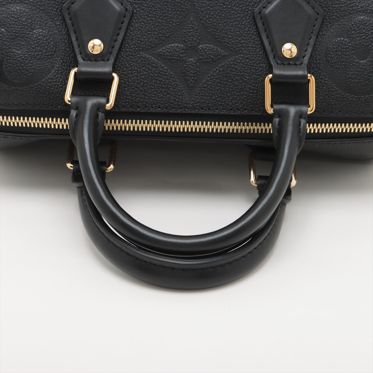 Louis Vuitton Noir Monogram Empreinte Leather Speedy Bandouliere 25 [Clearance Sale]