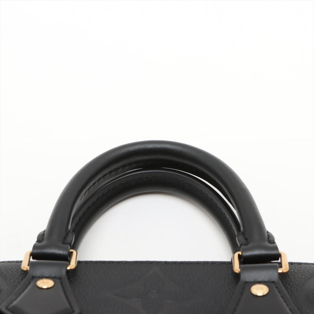 Louis Vuitton Noir Monogram Empreinte Leather Speedy Bandouliere 25 [Clearance Sale]