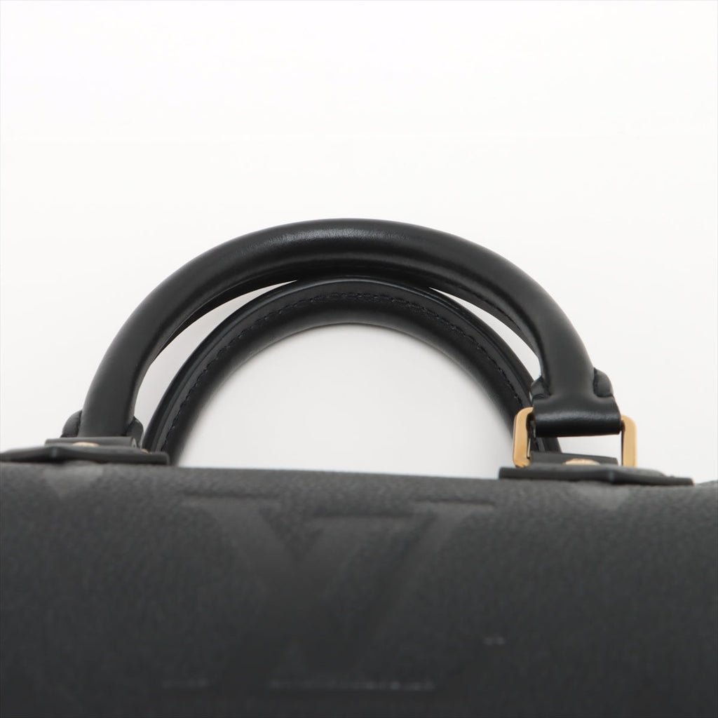 Louis Vuitton Noir Monogram Empreinte Leather Speedy Bandouliere 25 [Clearance Sale]