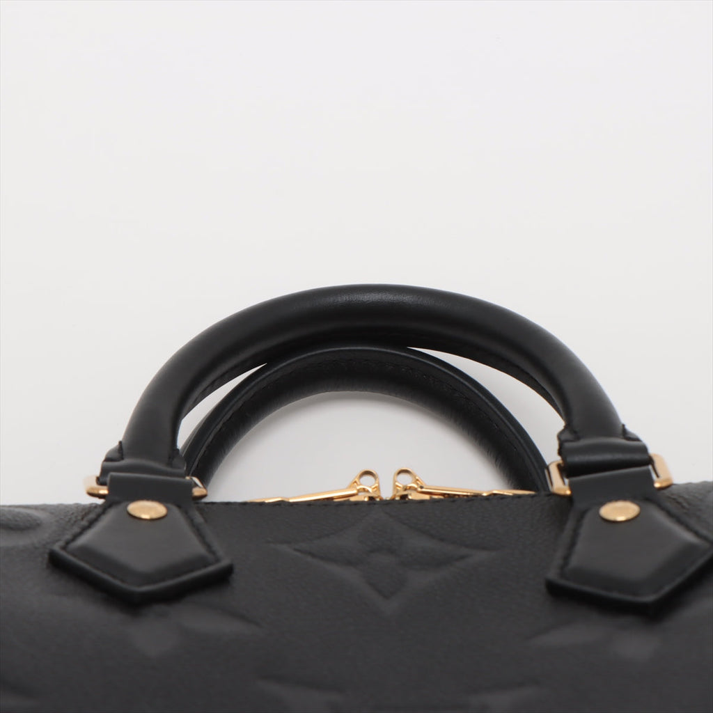 Louis Vuitton Noir Monogram Empreinte Leather Speedy Bandouliere 25 [Clearance Sale]