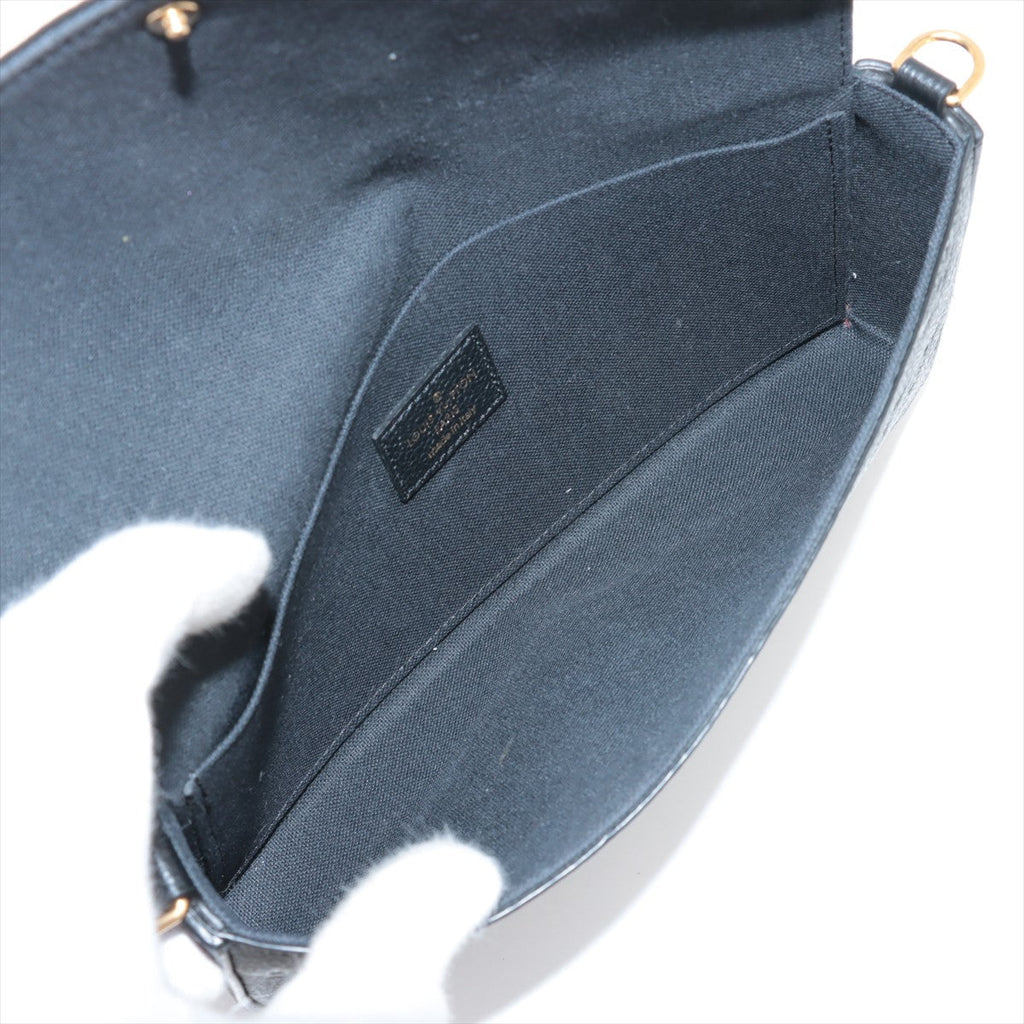 Louis Vuitton Noir Monogram Empreinte Leather Felicie Pochette [Clearance Sale]