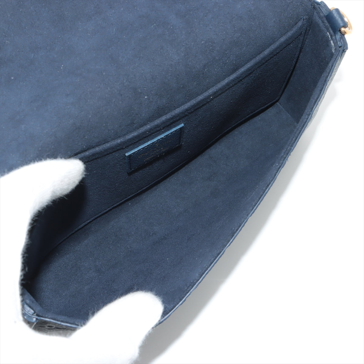 Louis Vuitton Navy Monogram Empreinte Leather Felicie Pochette [Clearance Sale]