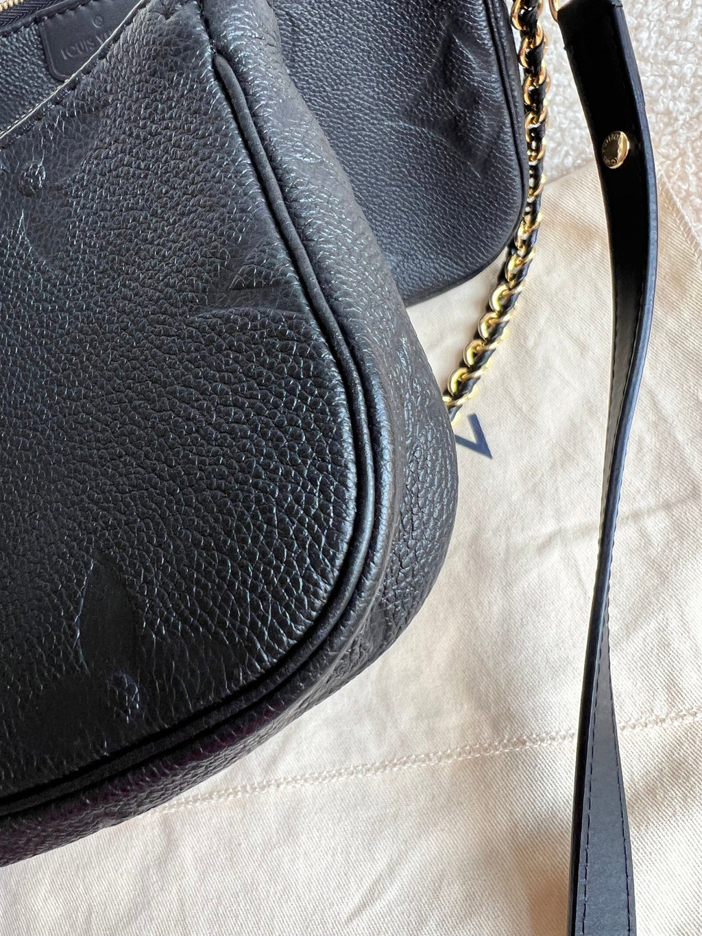 Louis Vuitton Multi Pochette Accessoires Black Empreinte (RRP £2140)