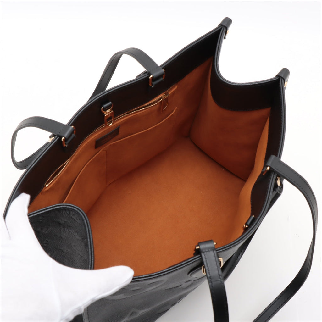 Louis Vuitton Noir Monogram Empreinte Leather OnTheGo GM [Clearance Sale]