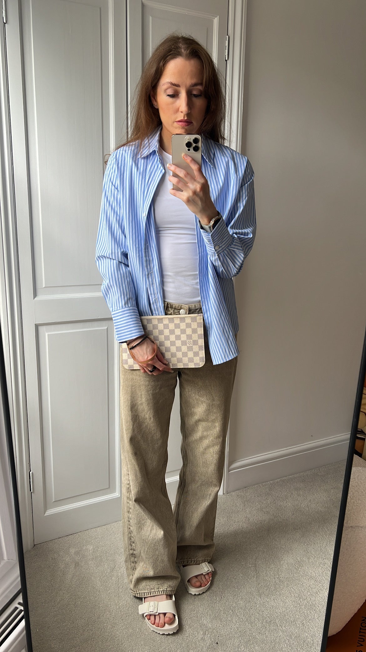 Louis Vuitton Pouch (from Neverfull MM) in Damier Azur