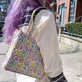 Chanel Vintage Flower CC Loge tote
