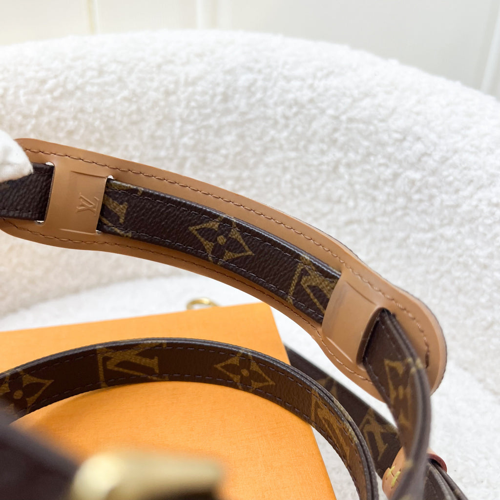 LV Bandouliere Strap in Monogram Canvas and GHW