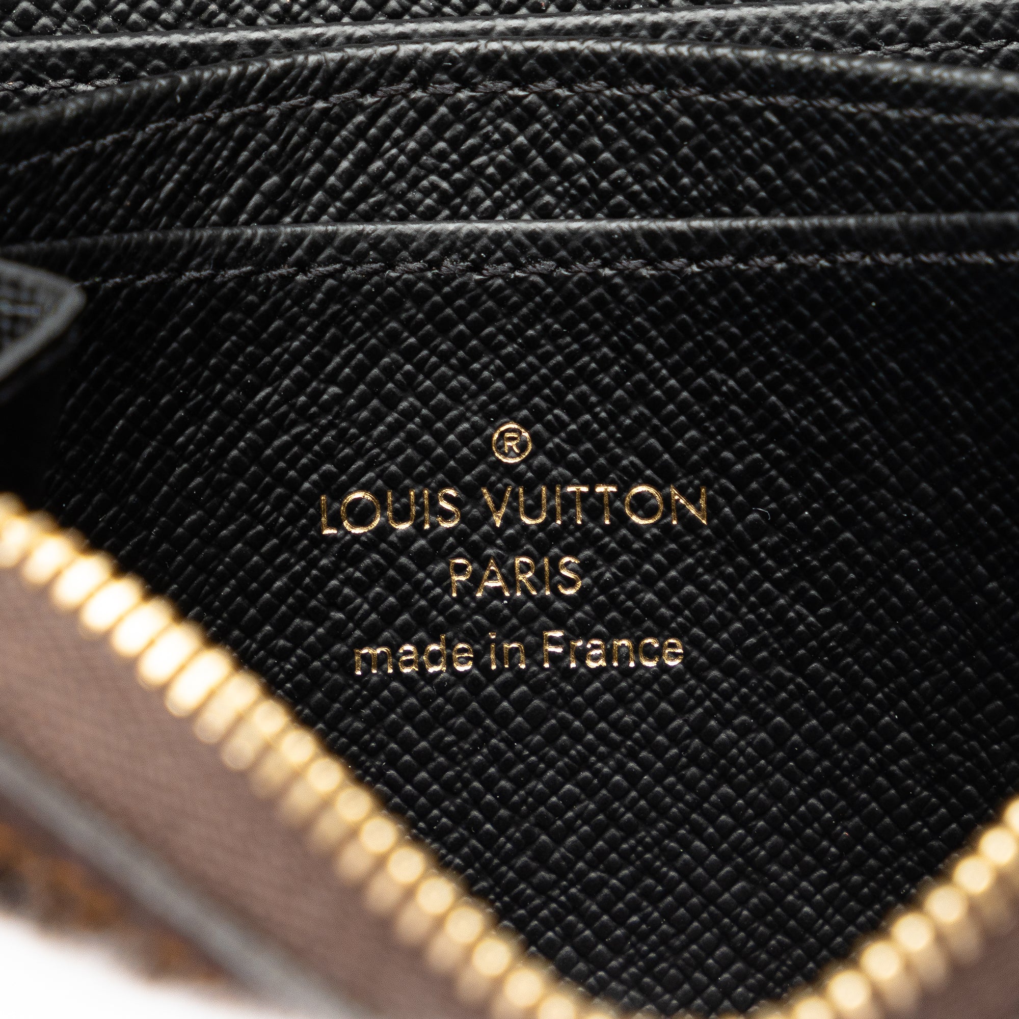 Brown Louis Vuitton Monogram Giant Reverse Zippy Coin Pouch