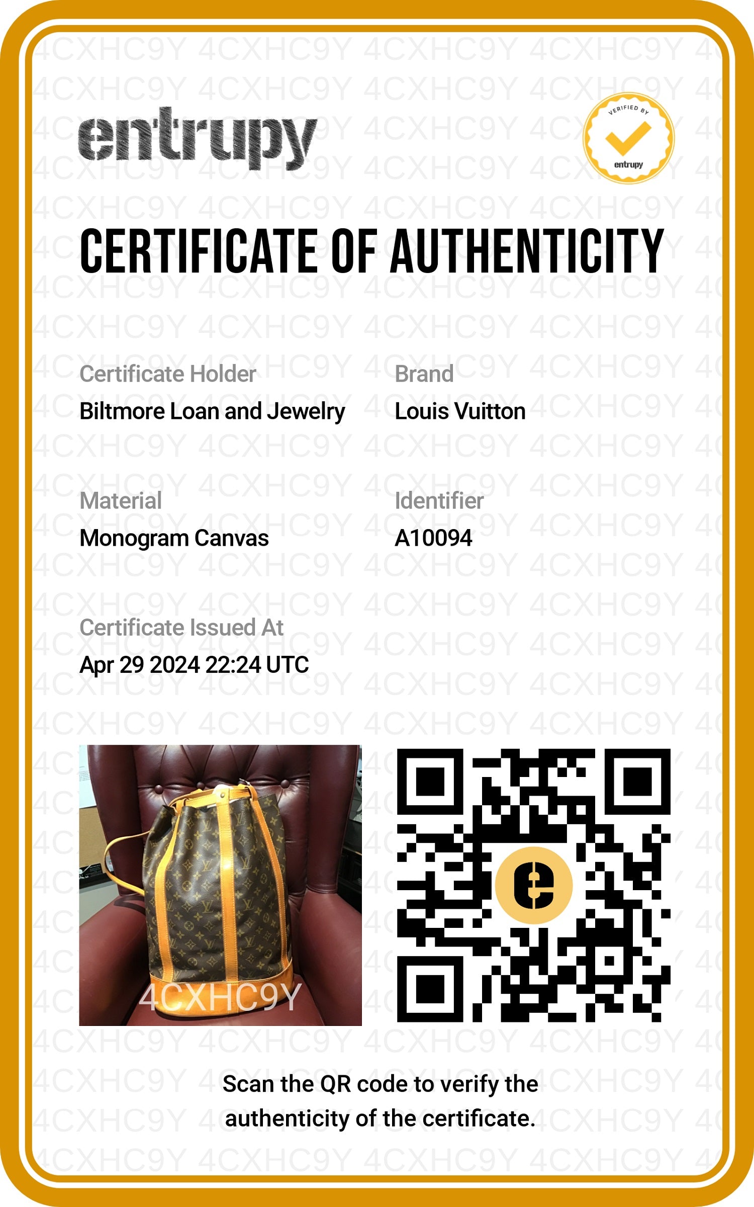 Louis Vuitton Vintage Monogram Randonnee GM Backpack