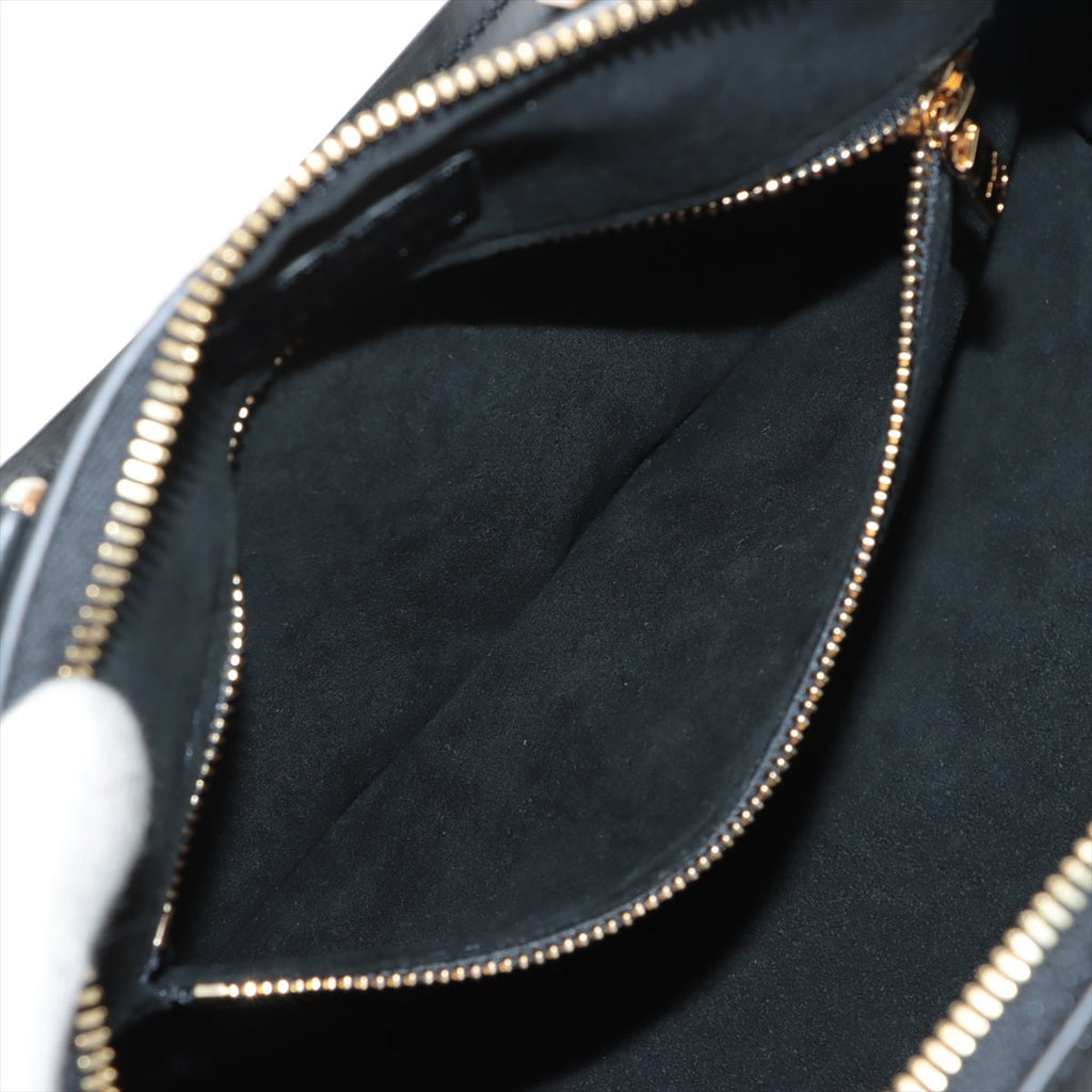 Louis Vuitton Noir Monogram Empreinte Leather Speedy Bandouliere 25 [Clearance Sale]