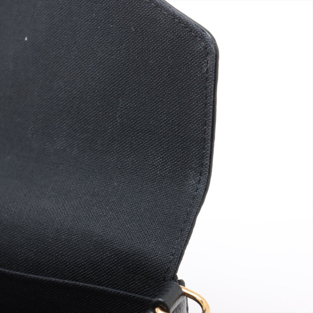 Louis Vuitton Noir Monogram Empreinte Leather Felicie Pochette [Clearance Sale]
