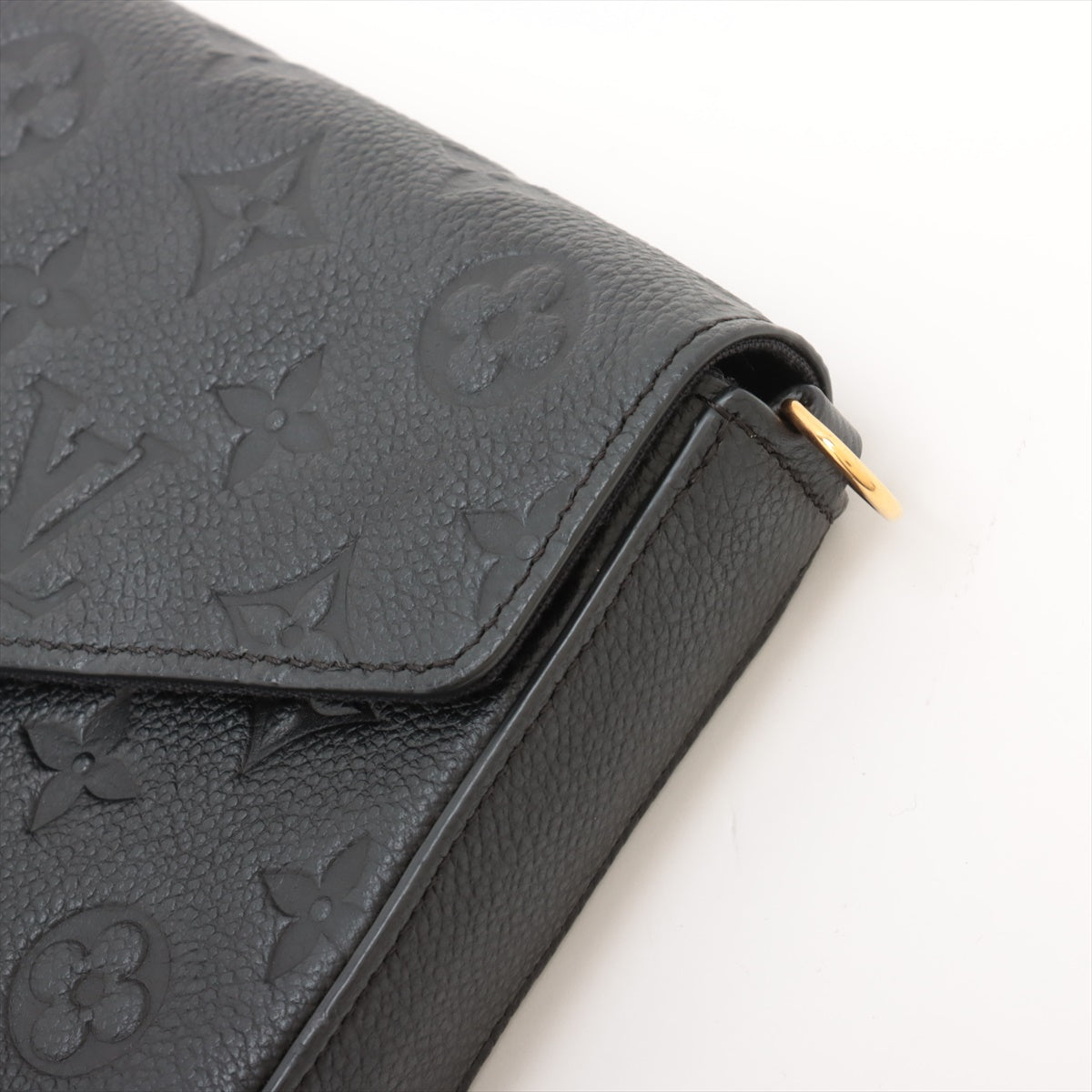 Louis Vuitton Noir Monogram Empreinte Leather Felicie Pochette [Clearance Sale]