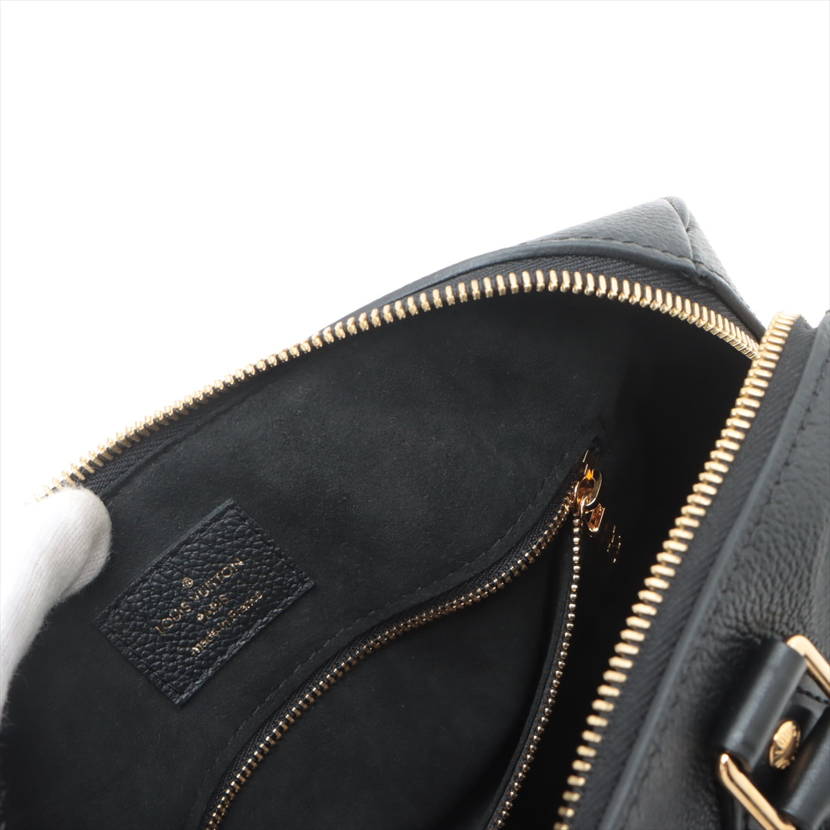 Louis Vuitton Noir Monogram Empreinte Leather Speedy bandouliere 25 [Clearance Sale]