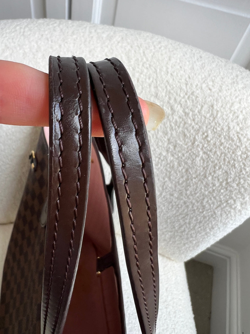Louis Vuitton Neverfull MM Damier Ebene Rose Ballerine (RRP £1410)