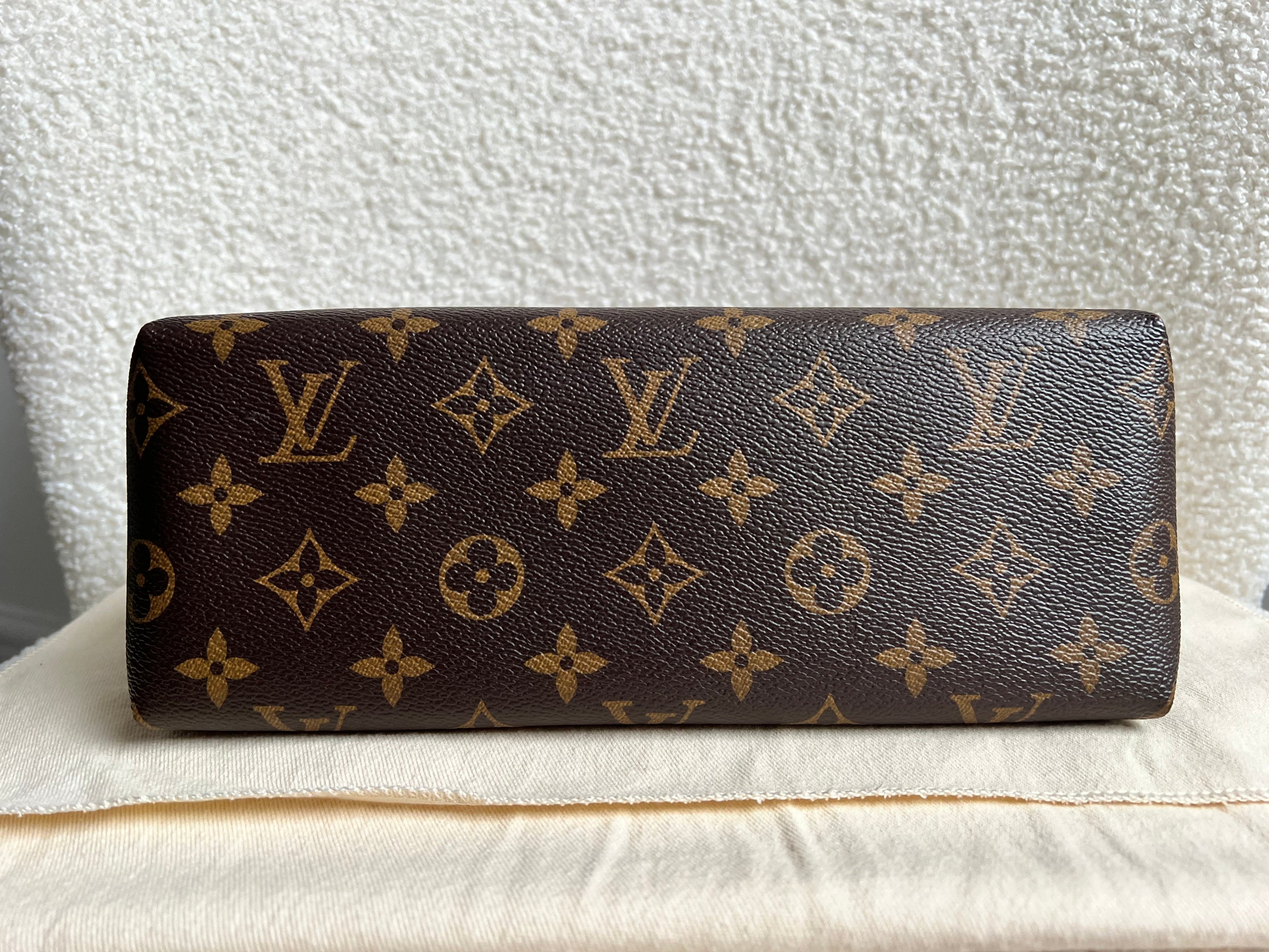 Louis Vuitton Red and Monogram Pallas Trousse Cosmetic Pouch