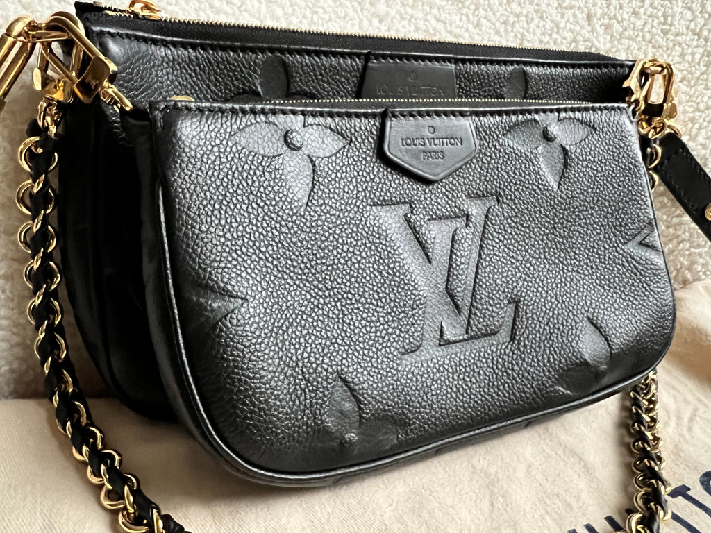Louis Vuitton Multi Pochette Accessoires Black Empreinte (RRP £2140)